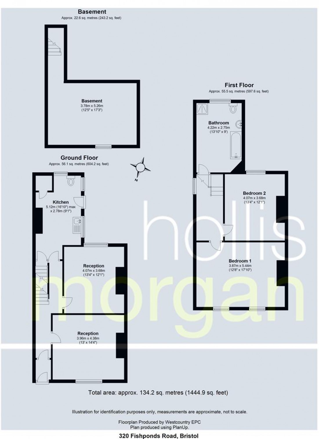 Floorplan for PERIOD PROPERTY FOR MODERNISATION + GARAGE