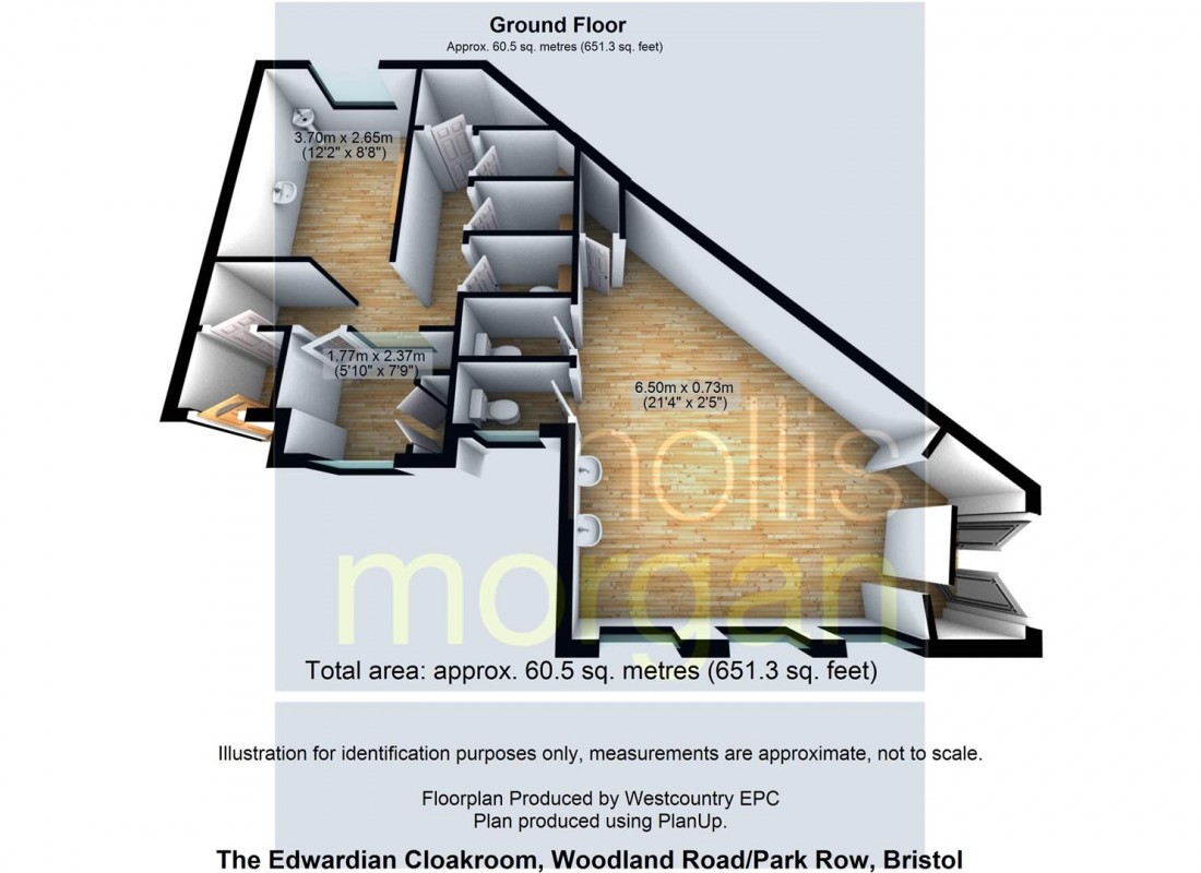 Floorplan for EDWARDIAN CLOAKROOM WITH POTENTIAL