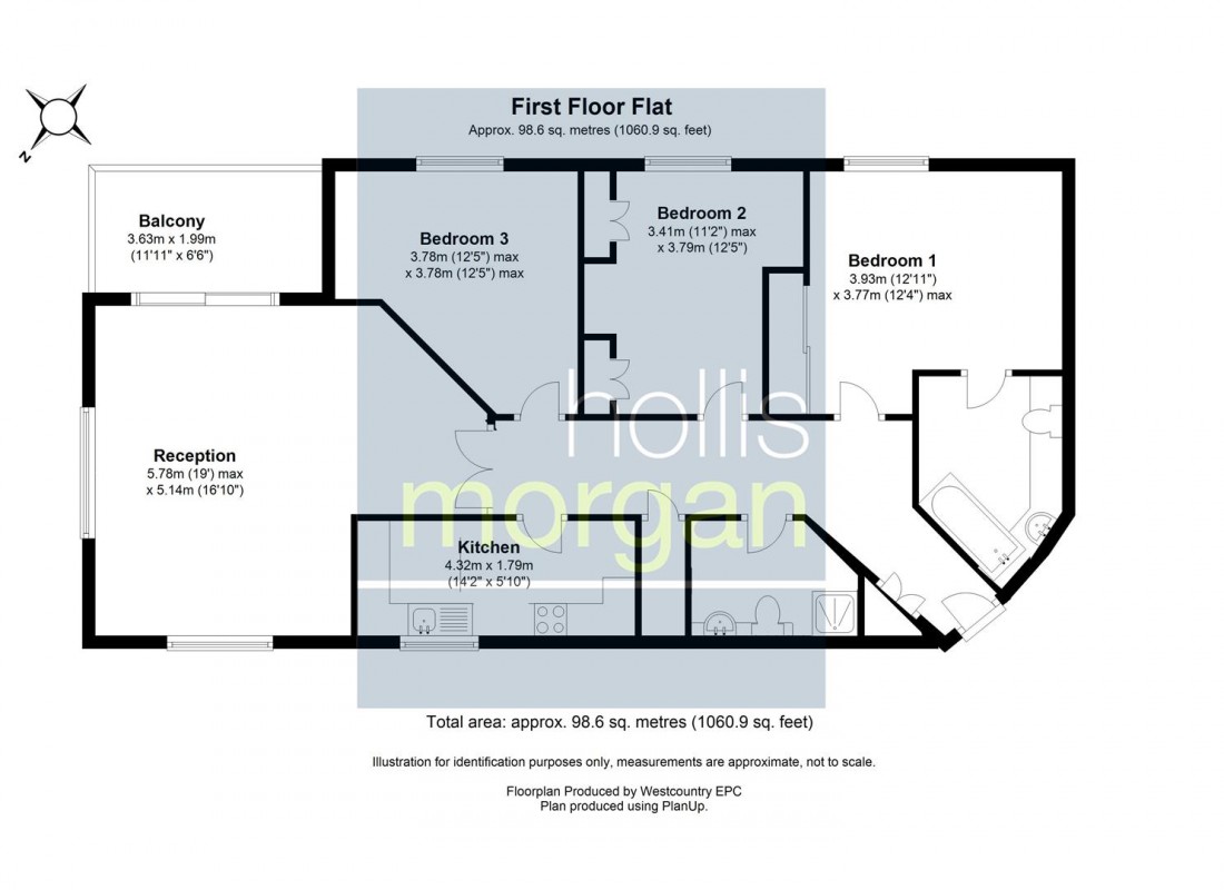 Floorplan for Marklands, Sneyd Park