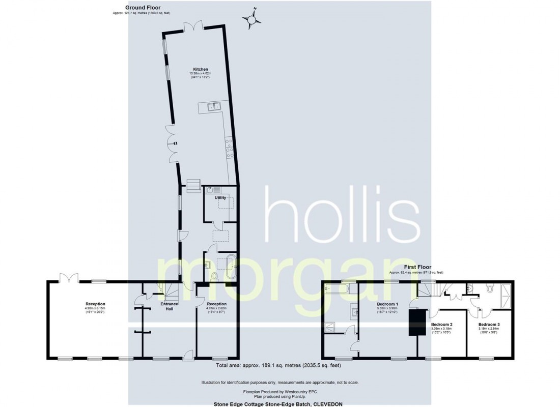 Floorplan for Stone Edge Cottage, Tickenham