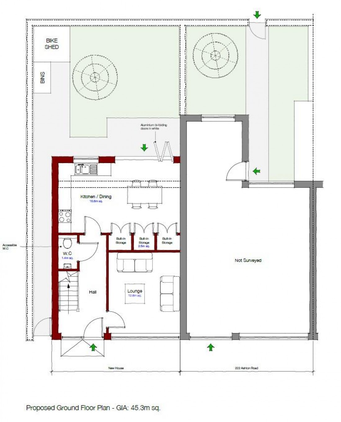 Floorplan for FREEHOLD CORNER PLOT - PLANNING GRANTED