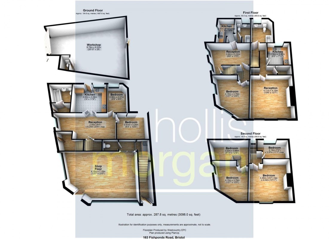 Floorplan for FREEHOLD BLOCK OF FLATS + RETAIL + WORKSHOP