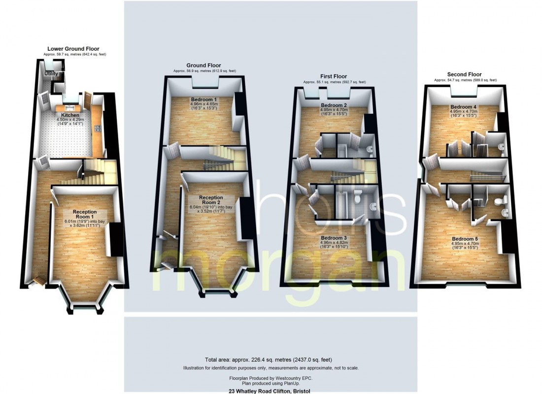 Floorplan for CLIFTON TOWNHOUSE / HMO FOR BASIC UPDATING