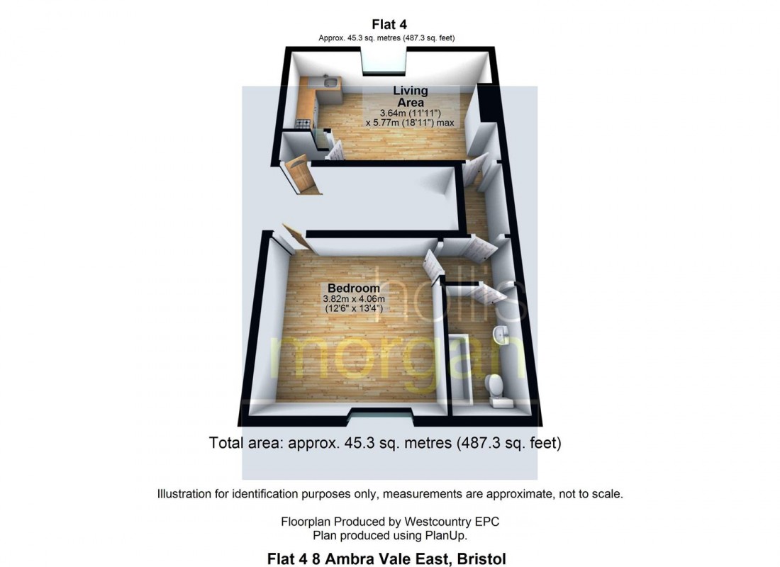 Floorplan for FLAT WITH VIEWS - REDUCED PRICE FOR AUCTION
