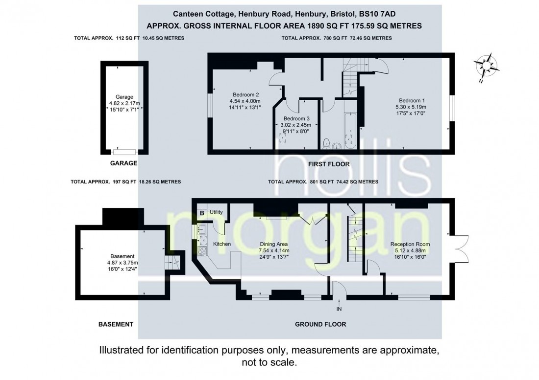 Floorplan for Canteen Cottage, Blaise