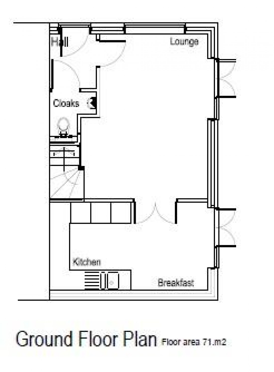 Floorplan for PLANNING GRANTED - 2 BED HOUSE