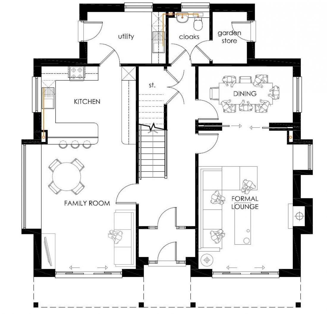 Floorplan for DETACHED BUNGALOW - PLANNING GRANTED