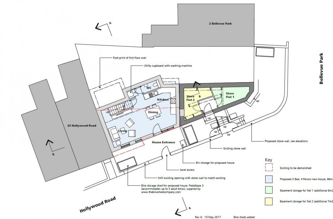 Floorplan for PLANNING GRANTED - 3 BED HOUSE