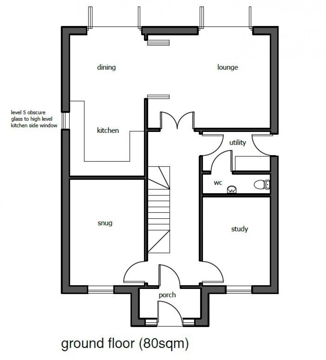 Floorplan for PLANNING GRANTED - 2 X LUXURY HOUSES