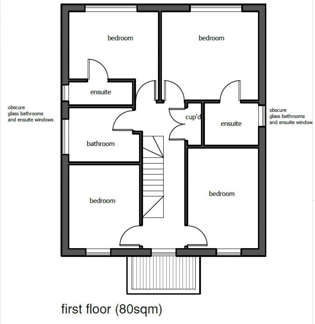 Floorplan for PLANNING GRANTED - 2 X LUXURY HOUSES