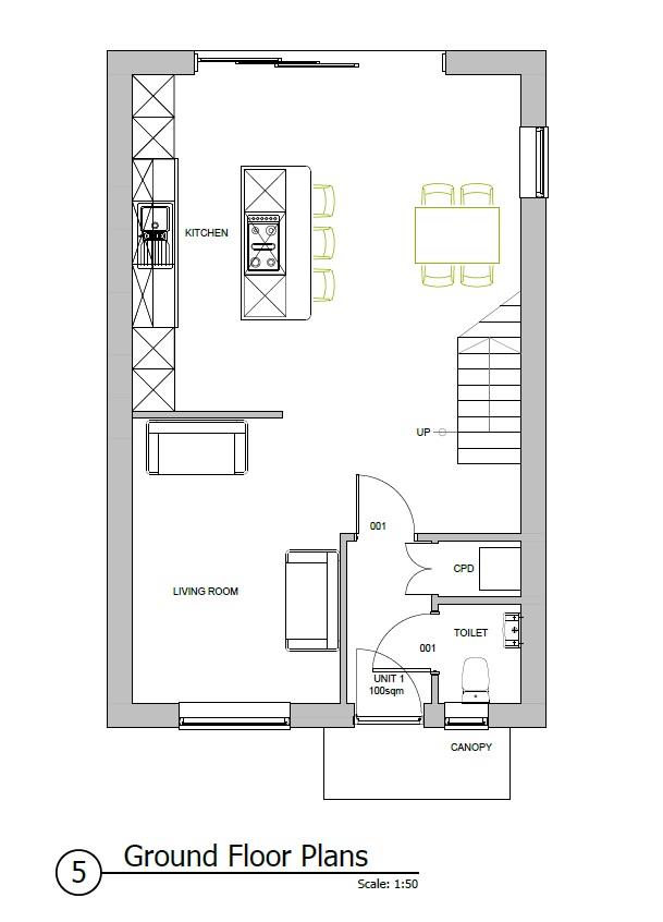 Floorplans For PLANNING GRANTED - 3 X 3 BED HOUSES