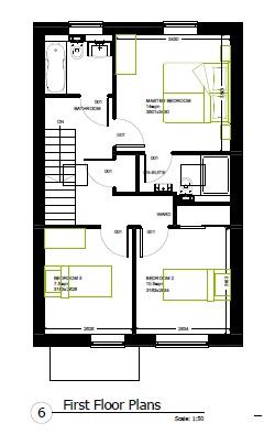 Floorplans For PLANNING GRANTED - 3 X 3 BED HOUSES