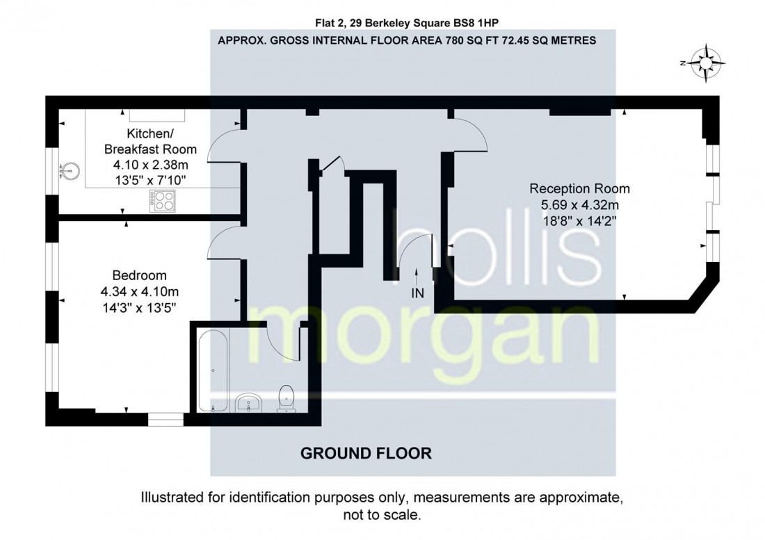 Floorplan for Berkeley Square, Clifton