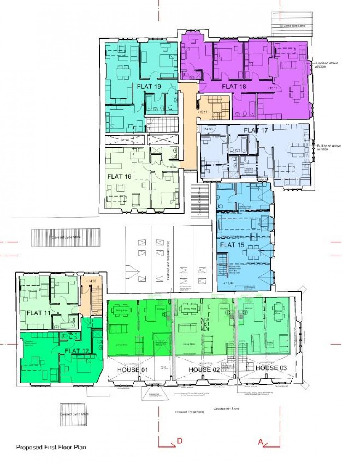 Floorplan for ST AGNES - PP GRANTED 23 RESI UNITS