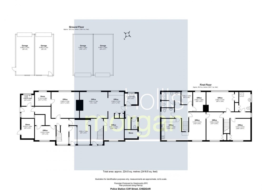 Floorplan for PLANNING GRANTED - 2 X SEMI DETACHED HOUSES