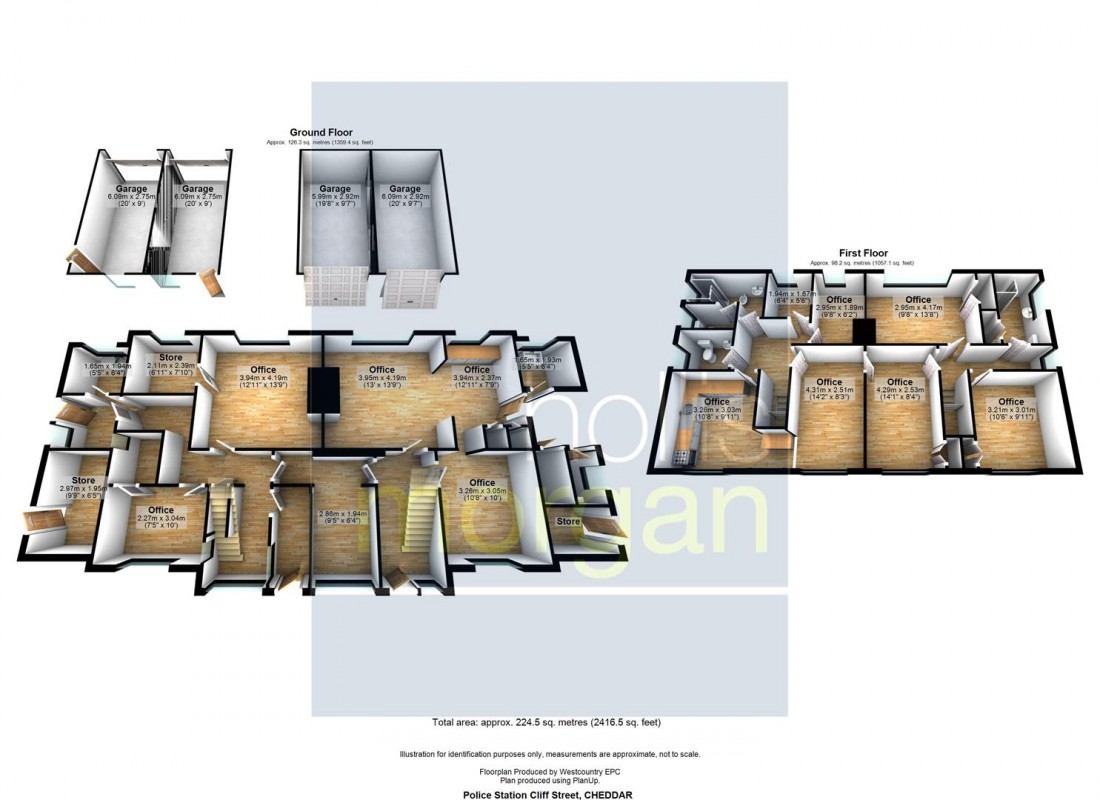 Floorplan for PLANNING GRANTED - 2 X SEMI DETACHED HOUSES