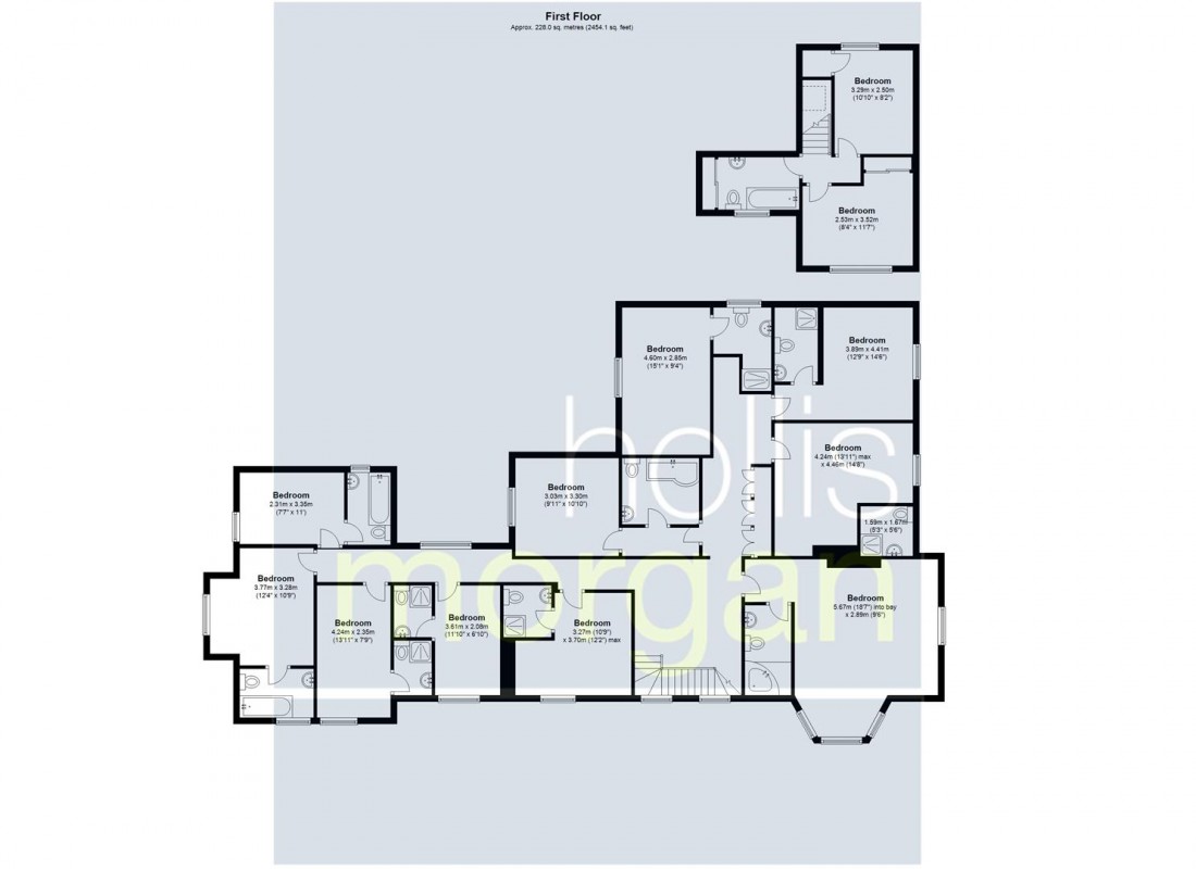 Floorplan for HOTEL + COTTAGE + LAND - HUGE POTENTIAL