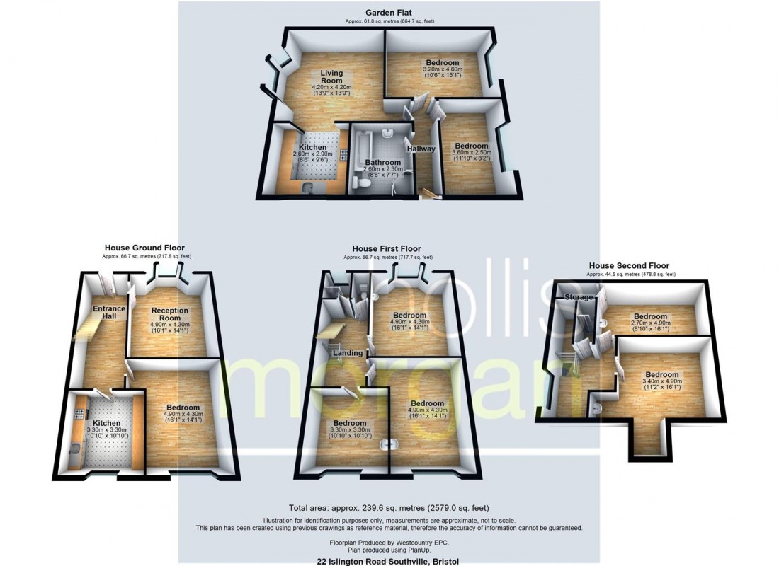 Floorplan for 6 BED HMO + 2 BED FLAT - SOUTHVILLE