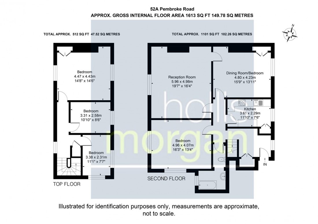 Floorplan for Pembroke Road, Clifton