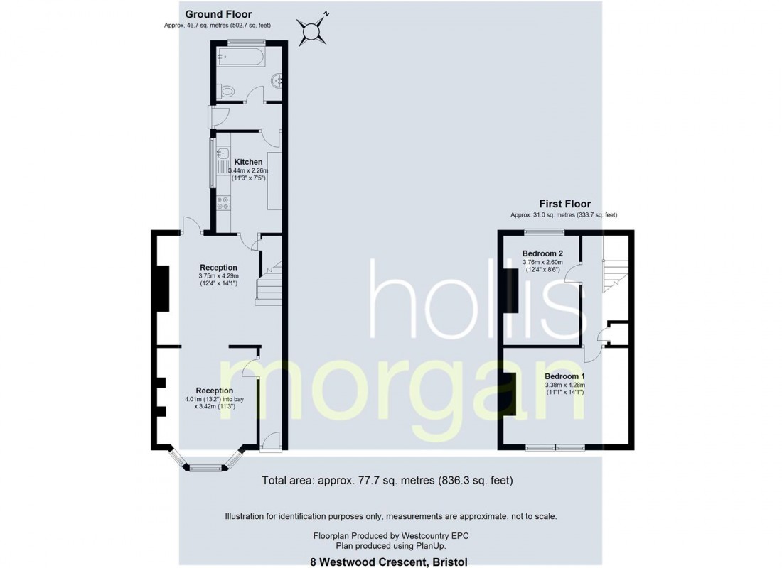 Floorplan for HOUSE FOR MODERNISATION - WESTWOOD CRESCENT