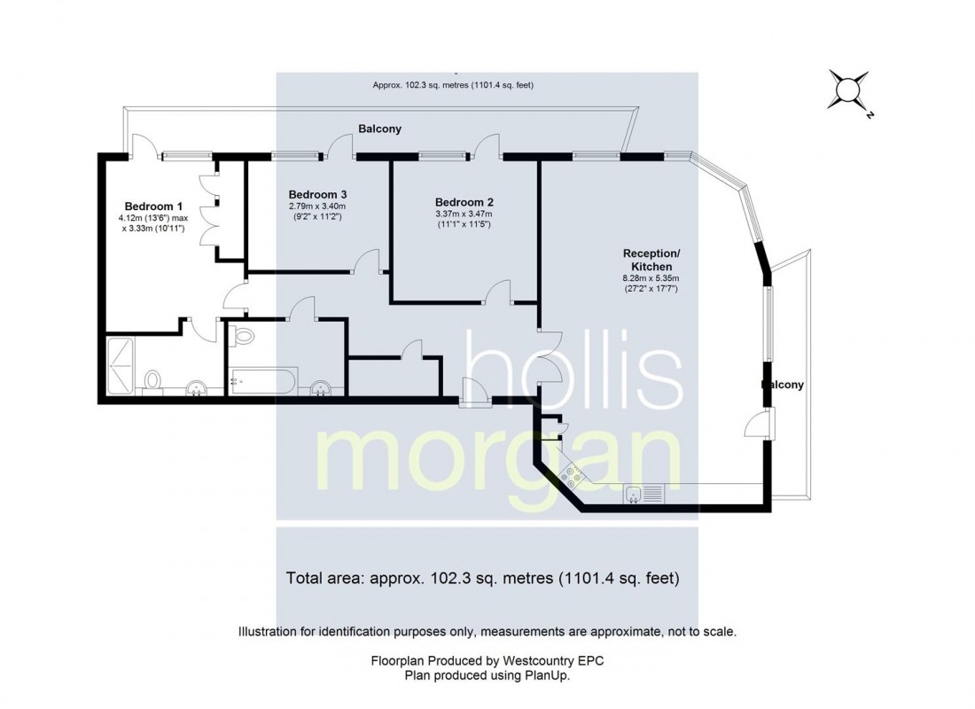 Floorplan for Montague Street, Bristol