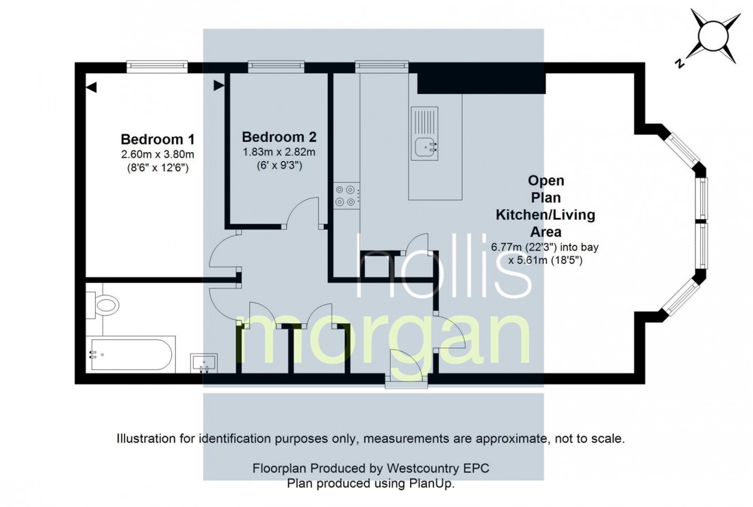 Floorplan for Eaton Crescent, Clifton