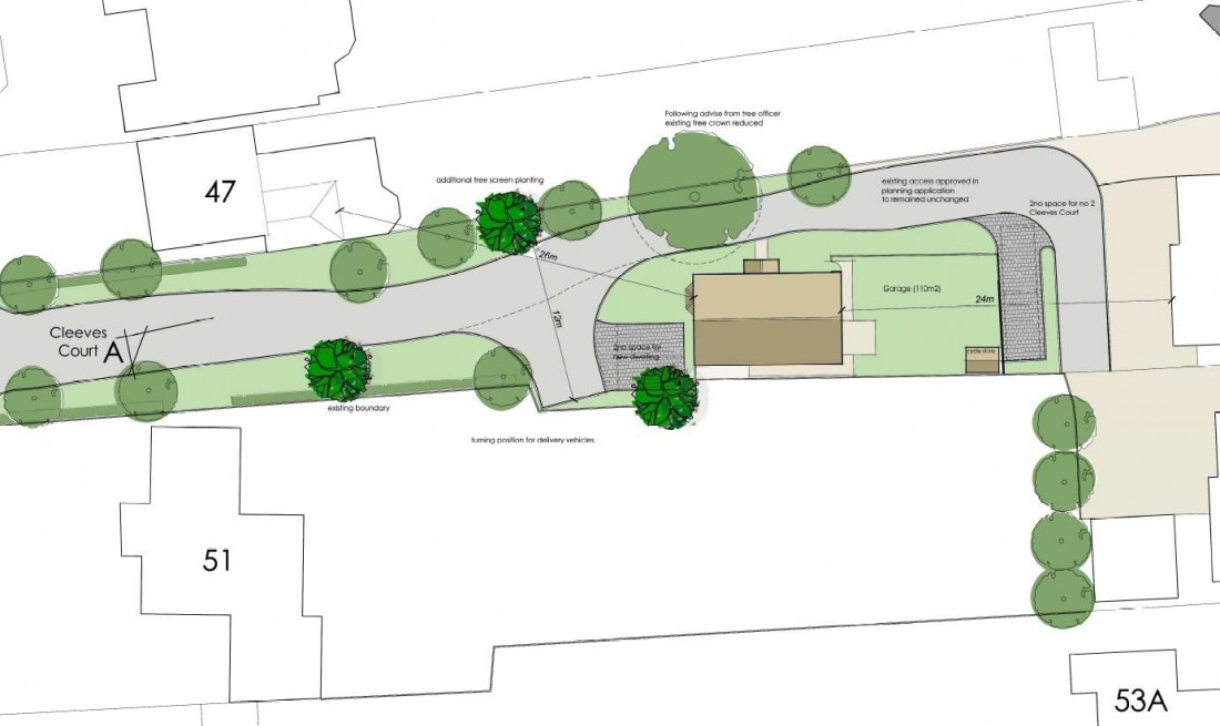 Floorplan for PLOT WITH PLANNING - COURT FARM ROAD