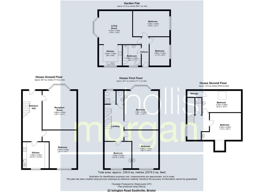 Floorplan for 6 BED HMO + 2 BED FLAT - SOUTHVILLE