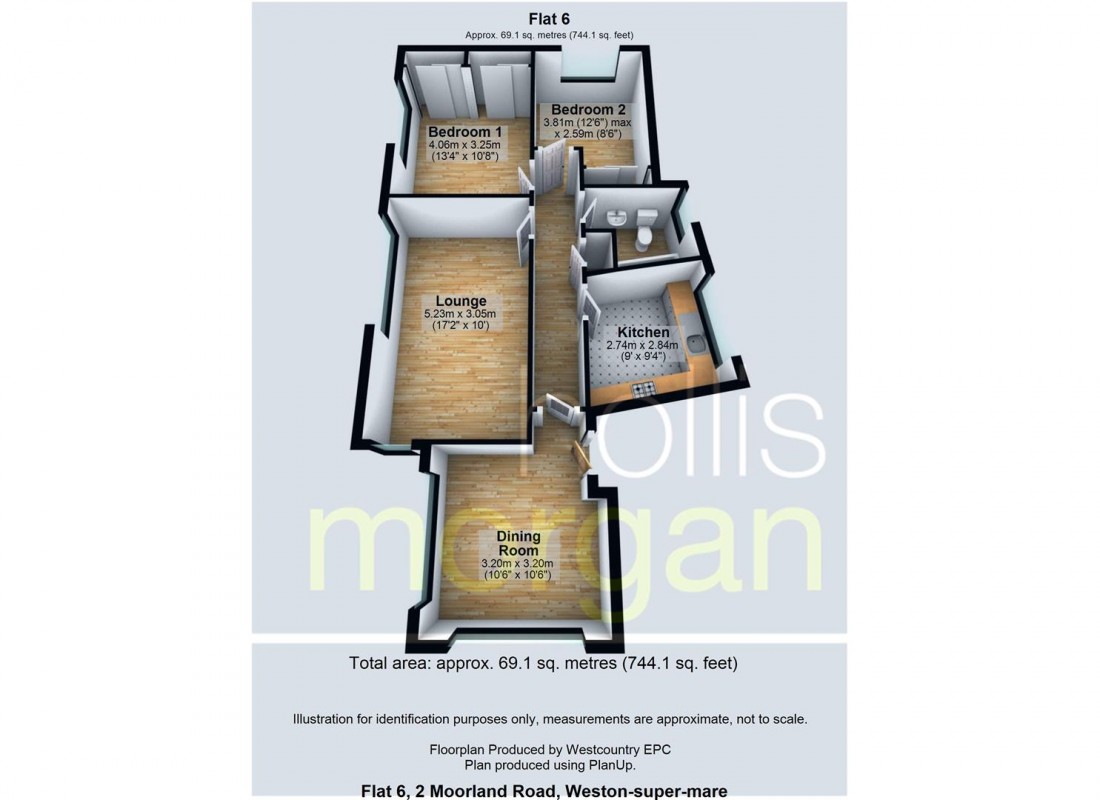 Floorplan for PENTHOUSE FOR MODERNISATION - GREAT VIEWS