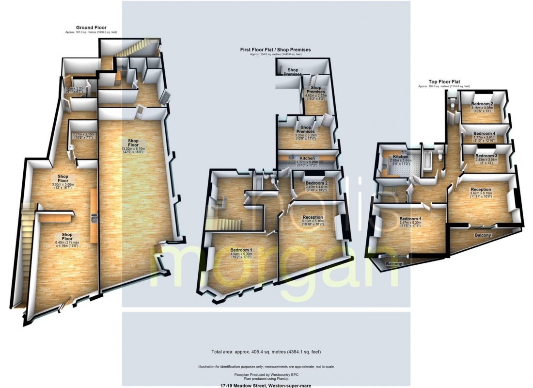 Floorplan for 2 FLAT / 2 SHOPS - CLOSE TO BEACH WSM