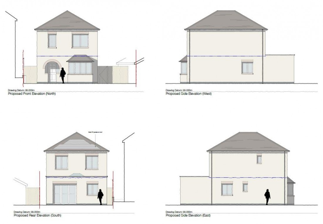 Floorplan for PLANNING GRANTED - DETACHED 3 BED HOUSE