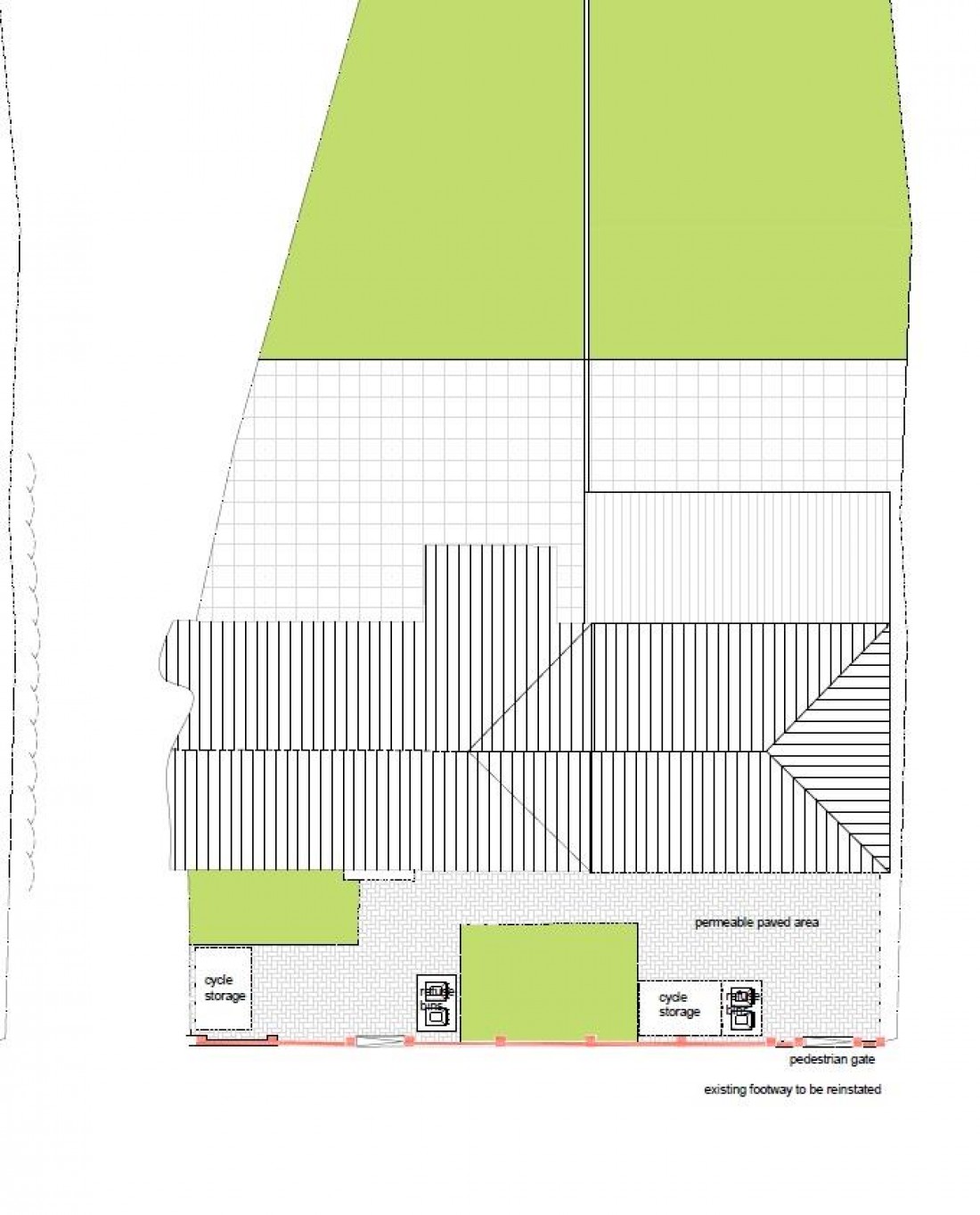 Floorplan for PLANNING GRANTED - 2 BED HOUSE