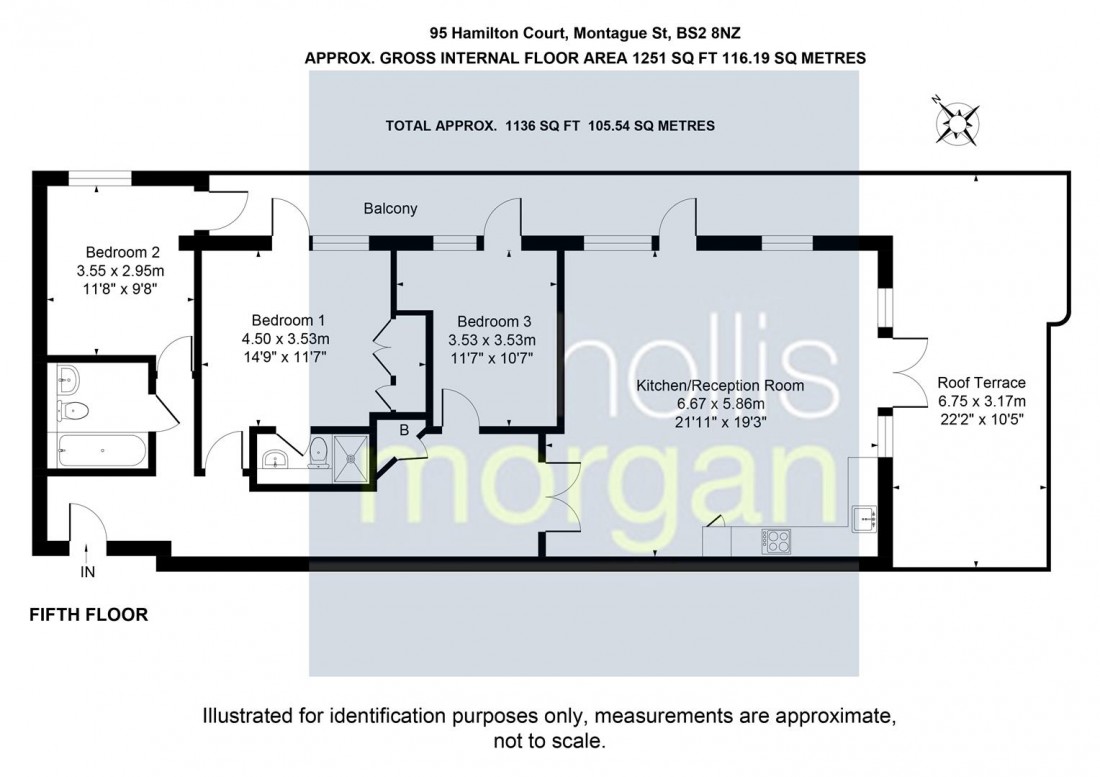 Floorplan for Hamilton Court, Kingsdown
