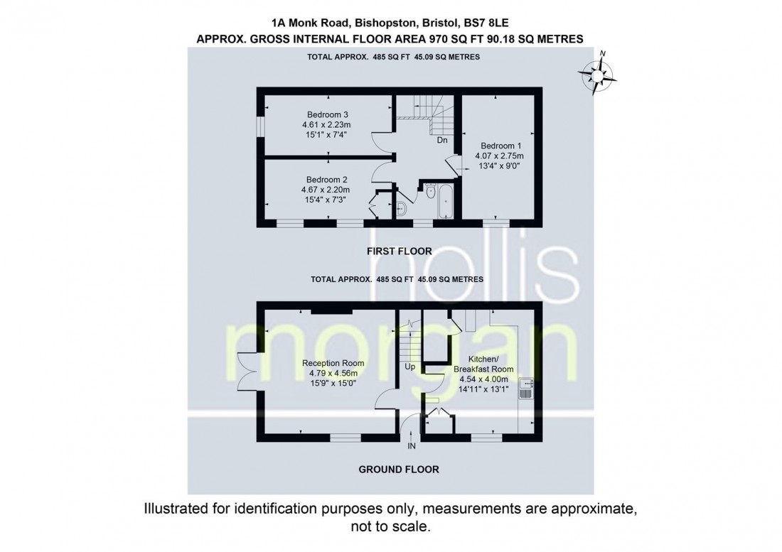 Floorplan for Monk Road, Bishopston