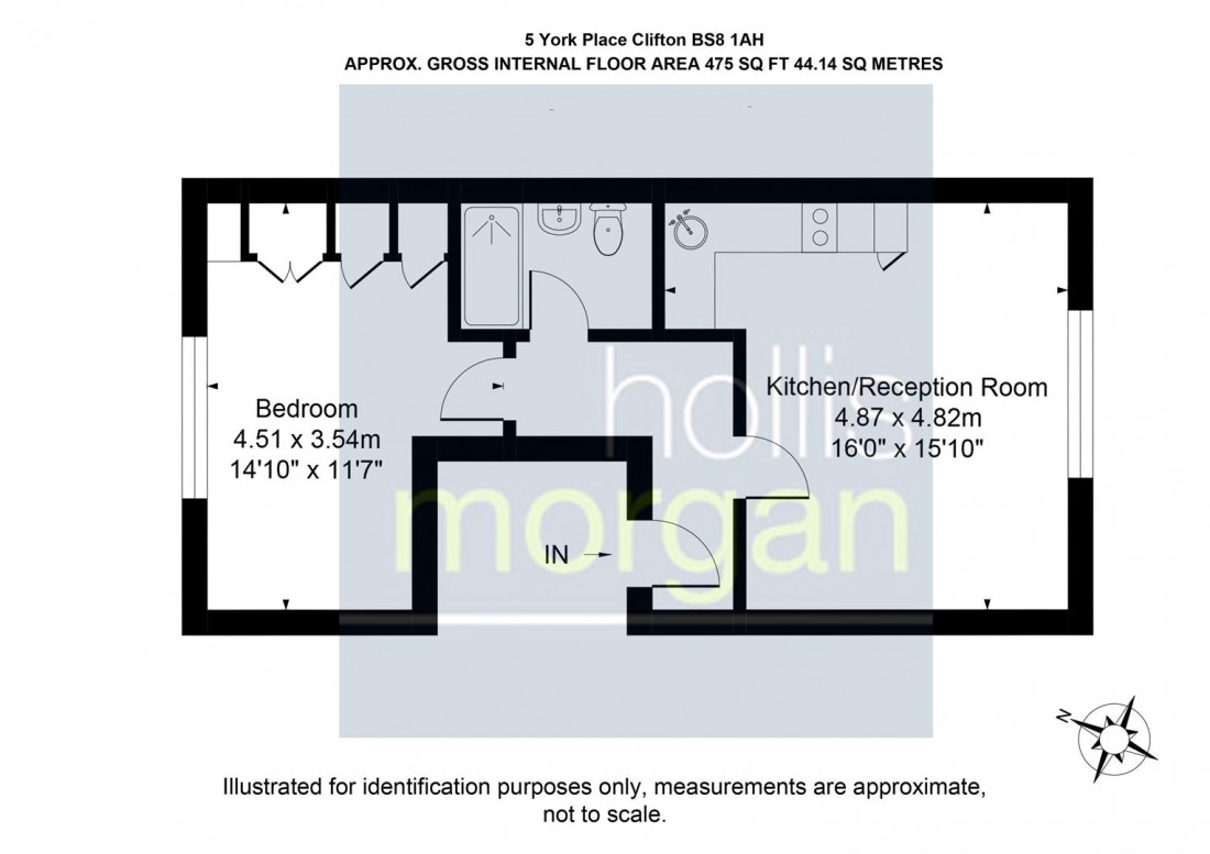 Floorplan for York Place, Clifton