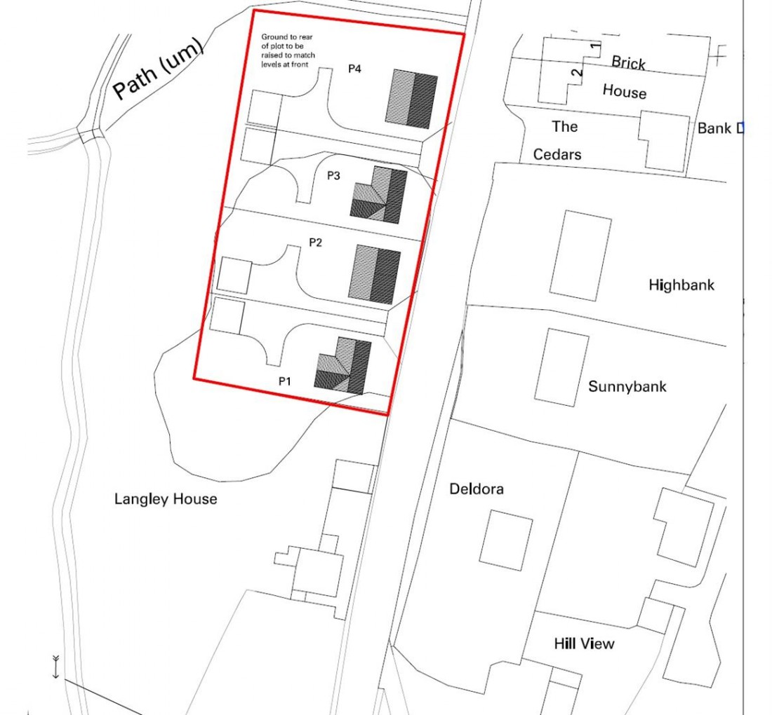 Floorplan for PLANNING GRANTED - 4 DETACHED HOUSE - DRYBROOK