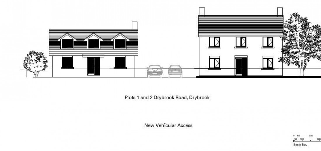 Floorplan for PLANNING GRANTED - 4 DETACHED HOUSE - DRYBROOK