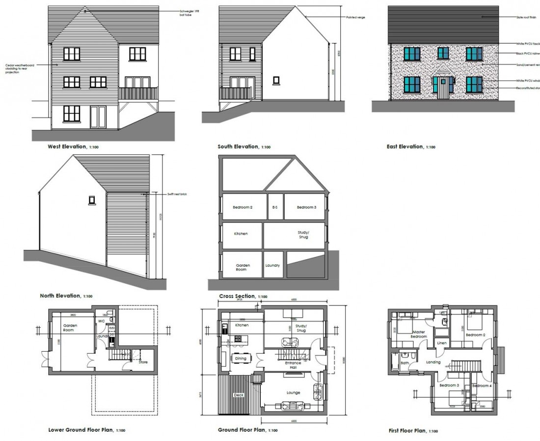 Floorplan for PLANNING GRANTED 3 HOUSES + COTTAGE FOR UDPATING