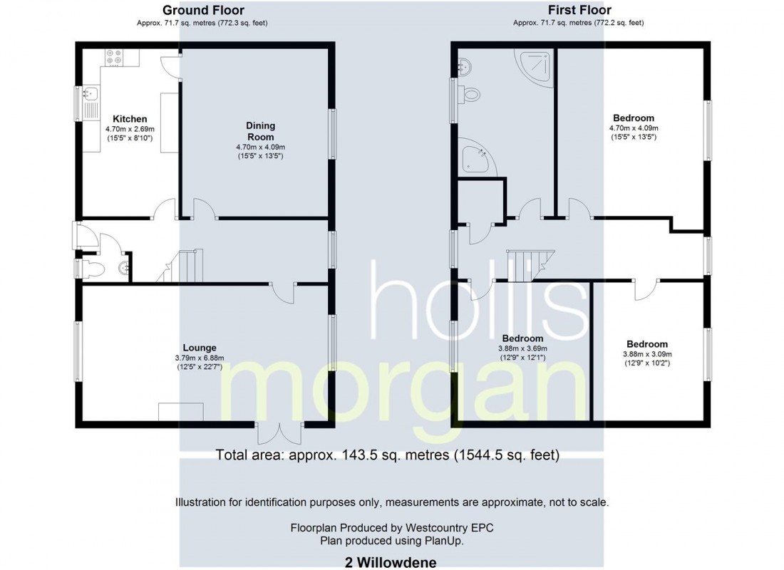 Floorplan for PLANNING GRANTED 3 HOUSES + COTTAGE FOR UDPATING