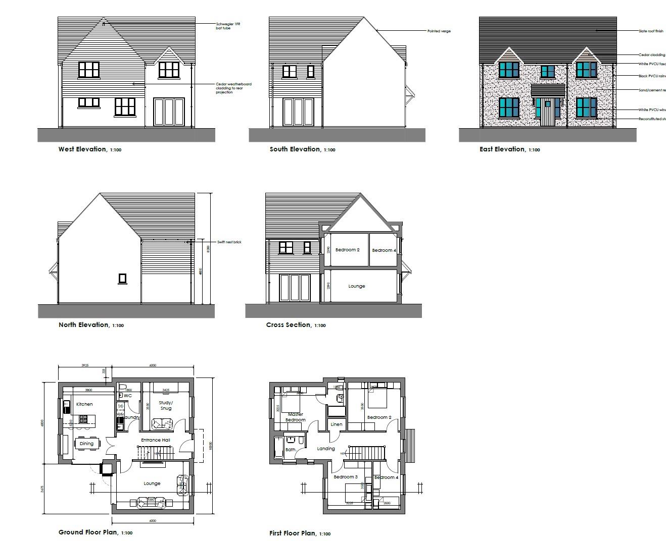 Floorplans For PLANNING GRANTED 3 HOUSES + COTTAGE FOR UDPATING