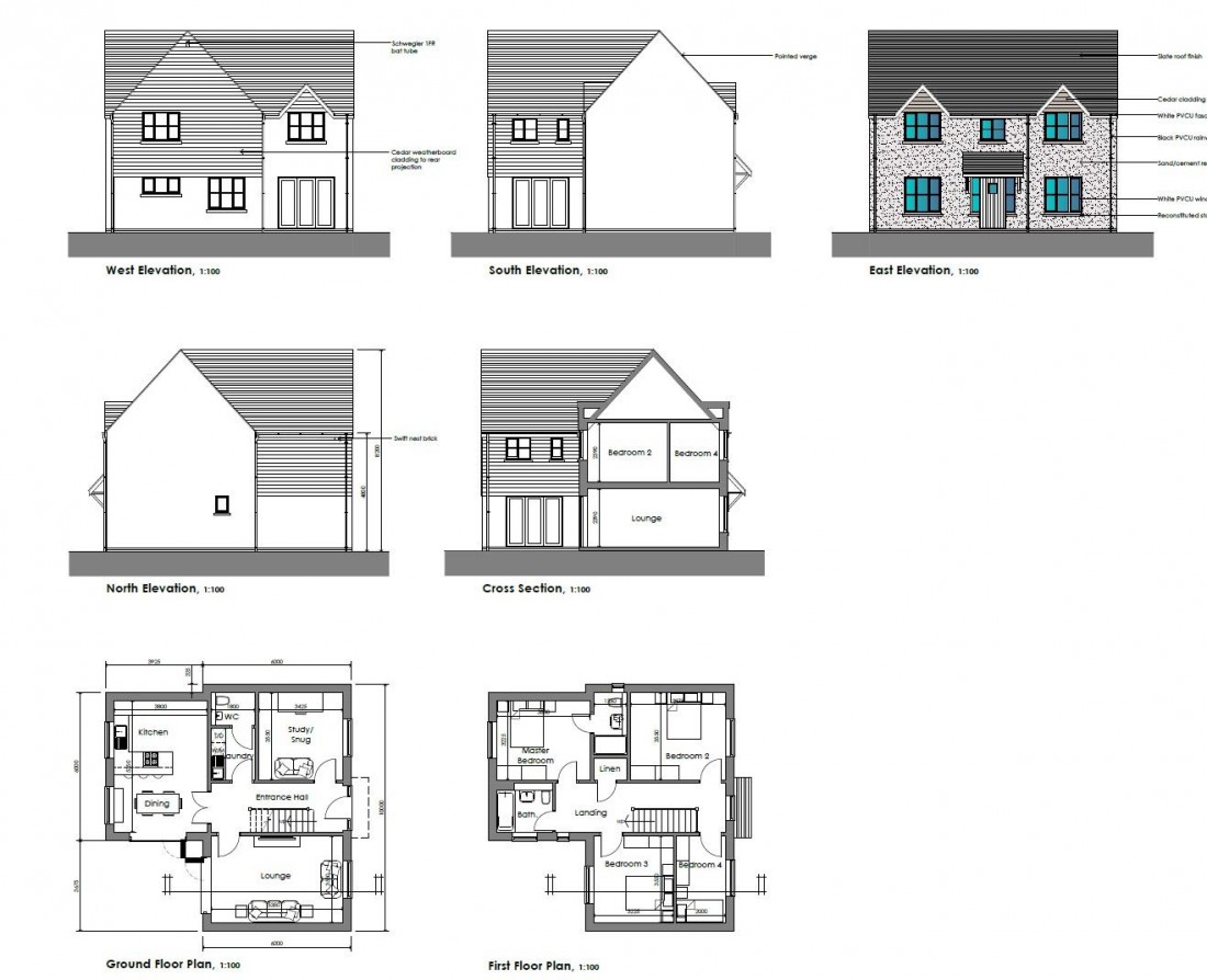 Floorplan for PLANNING GRANTED 3 HOUSES + COTTAGE FOR UDPATING