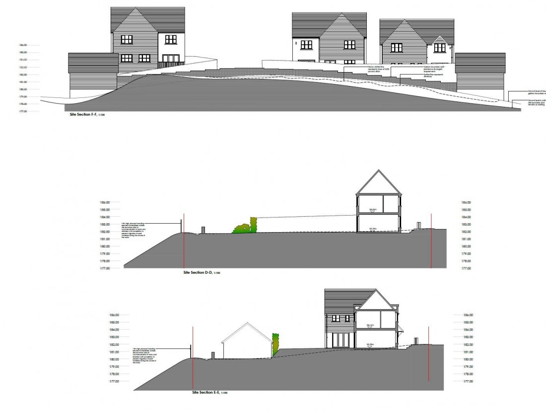 Floorplan for PLANNING GRANTED 3 HOUSES + COTTAGE FOR UDPATING