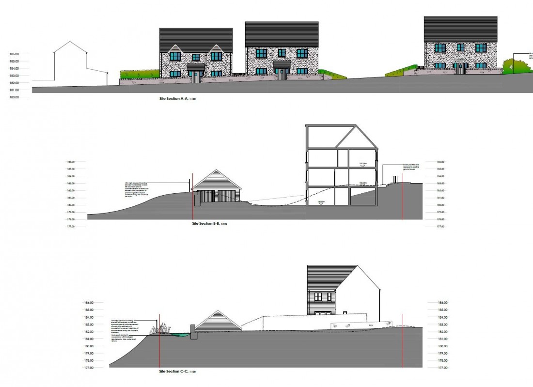 Floorplan for PLANNING GRANTED 3 HOUSES + COTTAGE FOR UDPATING