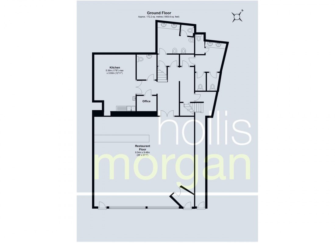 Floorplan for MIXED USE / 9 BED HMO - DENMARK STREET