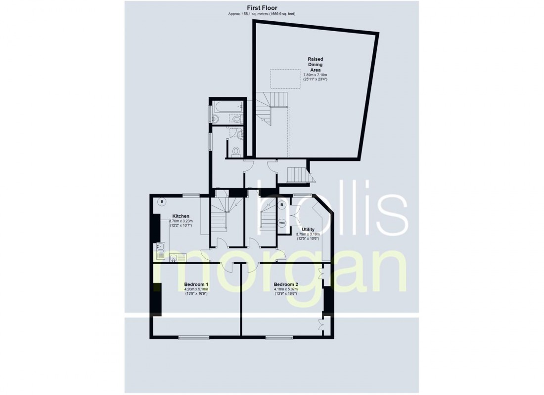 Floorplan for MIXED USE / 9 BED HMO - DENMARK STREET