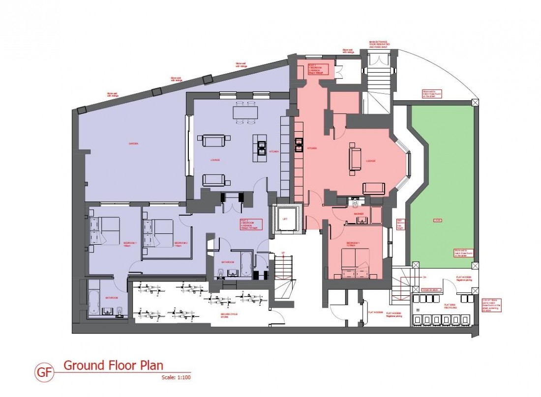 Floorplan for PLANNING GRANTED 6 FLATS - GDV £2.27M