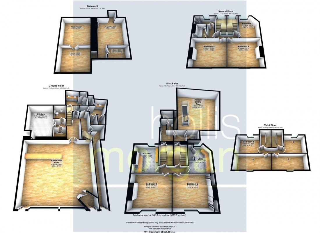 Floorplan for MIXED USE / 9 BED HMO - DENMARK STREET