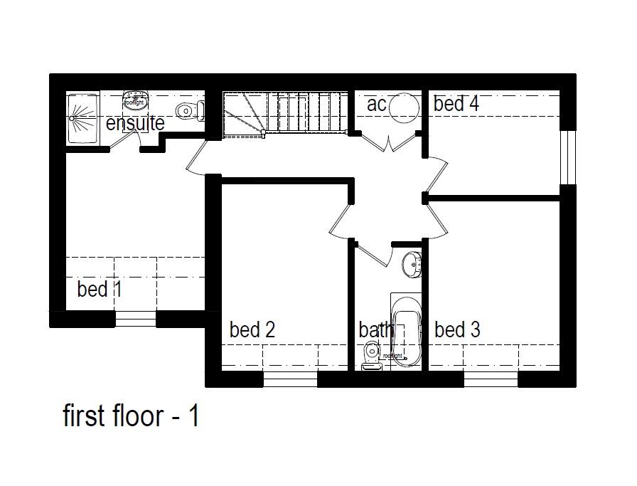 Floorplans For PLANNING GRATED - DETACHED 4 BED