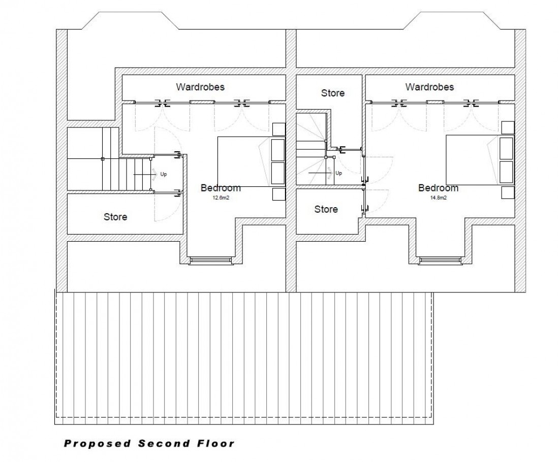 Floorplan for PLANNING GRANTED - 4 FLATS - GDV £800K