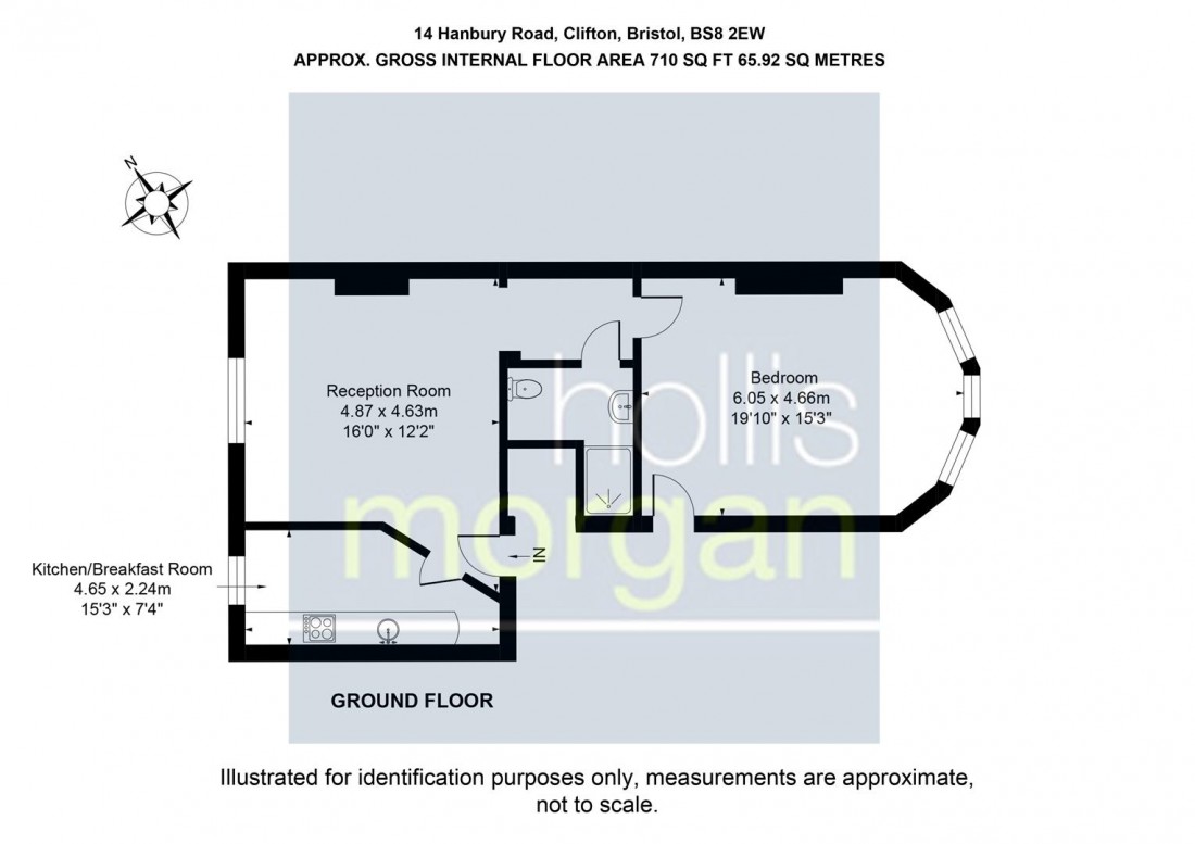 Floorplan for Hanbury Road, Clifton